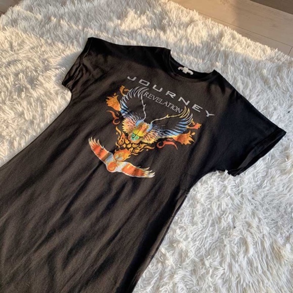 Journey Revelation band graphic black tee dress - Picture 7 of 8